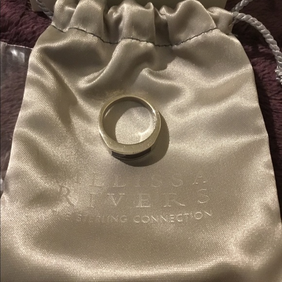 Vintage Melissa Rivers Sterling Silver & Purple Enamel Ring, 7 NIB - Picture 4 of 10